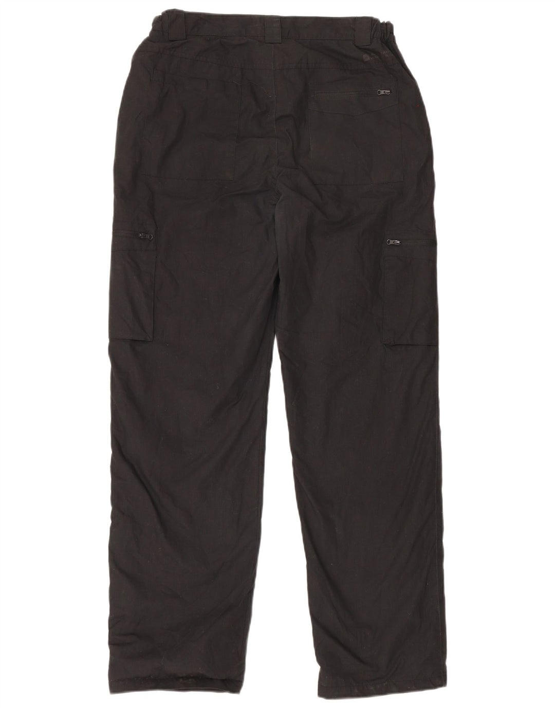 Pantalones cargo rectos para hombre de Mountain Warehouse W32 L31 Poliéster negro