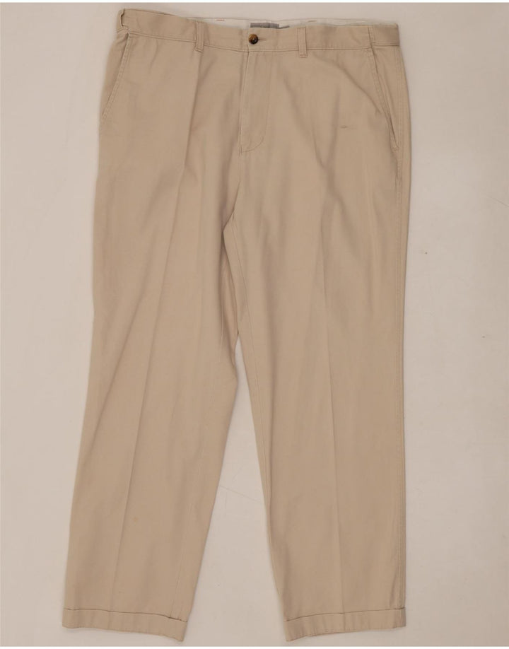 Marks & Spencer Pantalón Chino Regular Pegged para Hombre W38 L31 Algodón Beige