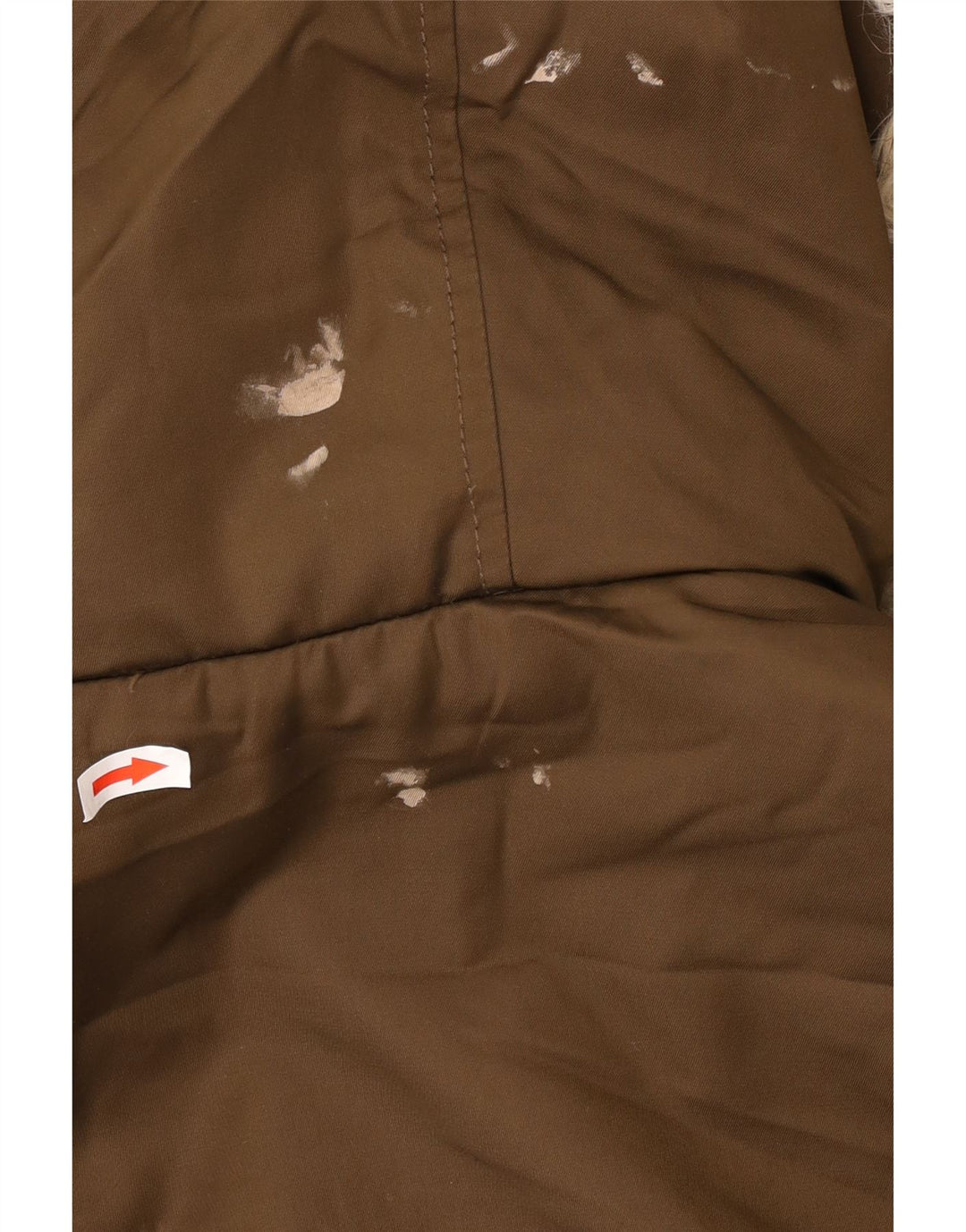 Zara Mujer Trafaluc Chaqueta Parka Sherpa Extragrande UK 10 Small Marrón