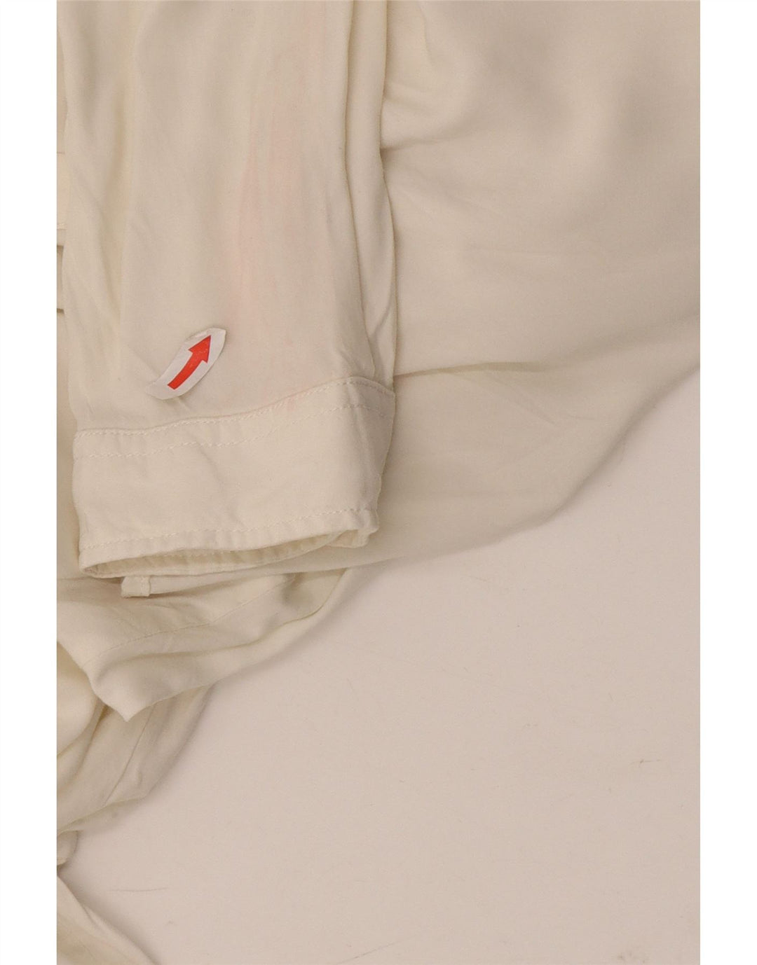 Dack's Camisa tipo jersey larga para mujer UK 46 Large Off White Rayon