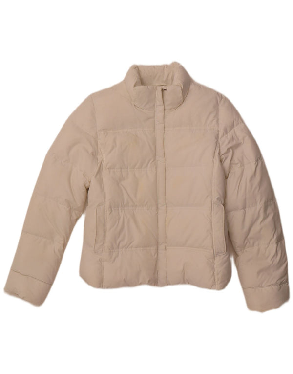 CHAMPION Chaqueta acolchada para mujer UK 40 Mediana Poliéster blanco