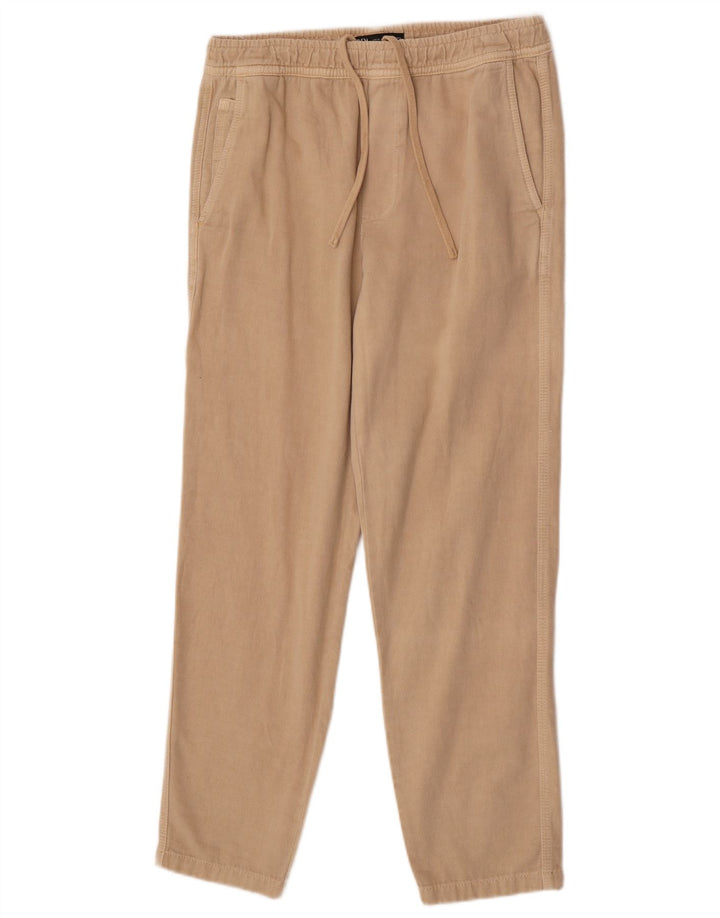 Zara Hombre Pantalón Cargo Recto Mediano W31 L30 Algodón Beige