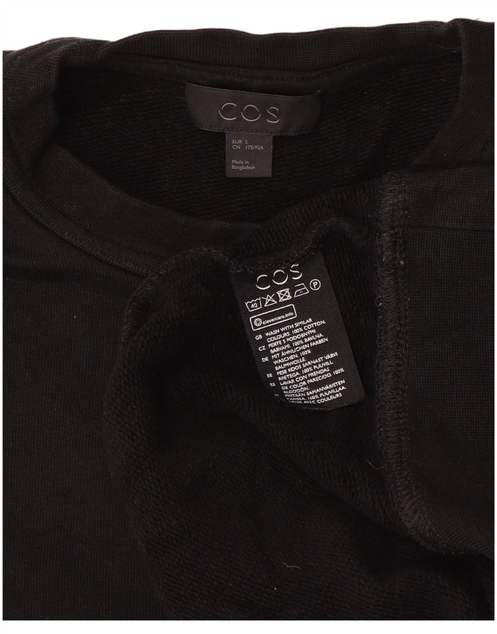 Cos Mens Sudadera Jumper Pequeño Algodón Negro