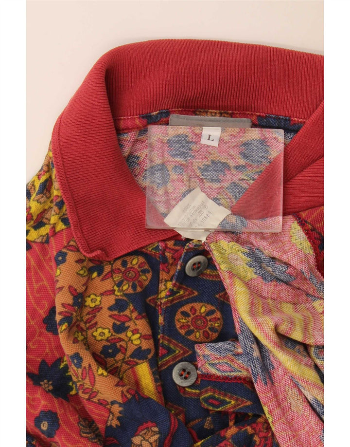 Kappa Polo Hombre Grande Multicolor Floral Algodón