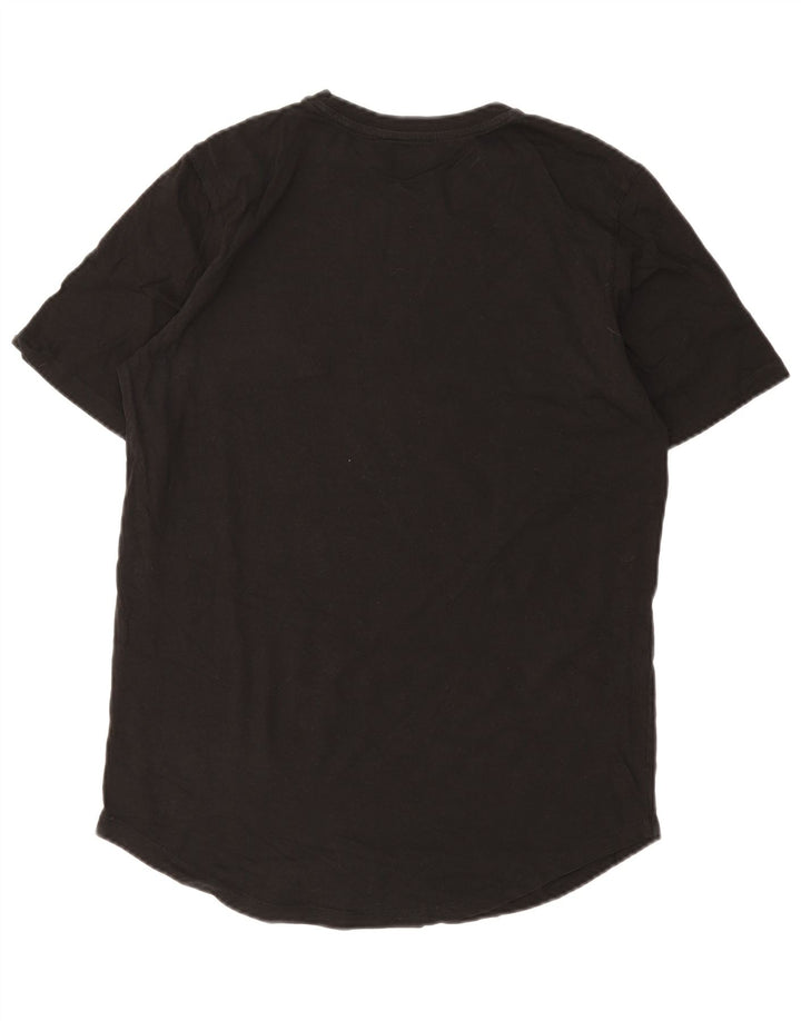 Jack & Jones Hombre Camiseta Top Medium Negro Algodón