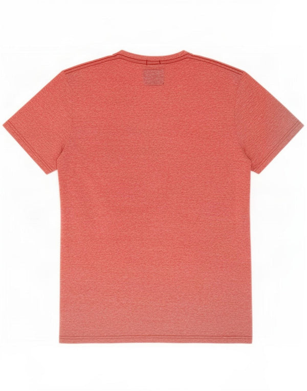 Abercrombie & Fitch Mens Muscle Graphic T-Shirt Top Medium Pink Flecked