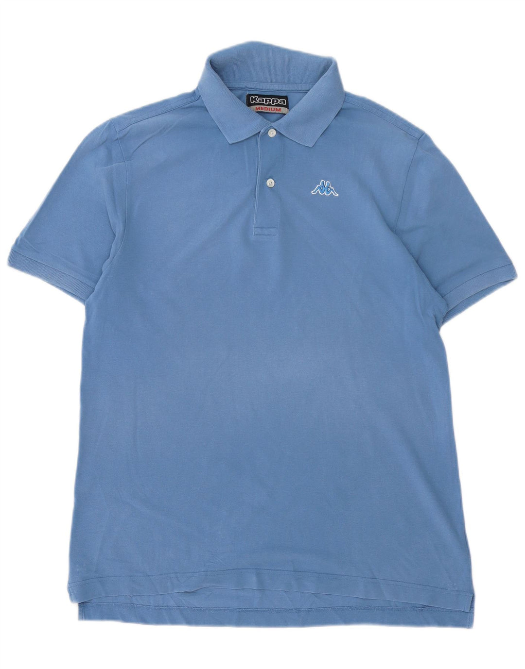 Polo Kappa Hombre Algodón Azul Medio