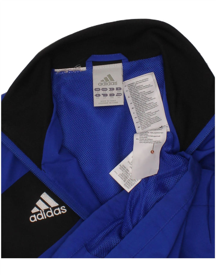 ADIDAS Chaqueta de chándal para niño 7-8 años Azul Colorblock Poliéster