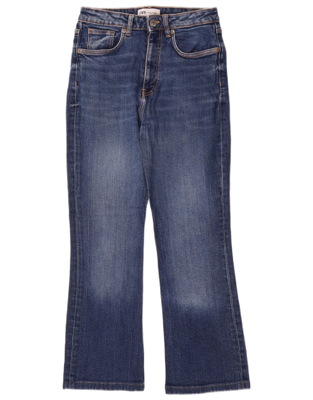 Zara Vaqueros Bootcut para Mujer EU 38 Small W28 L26 Azul