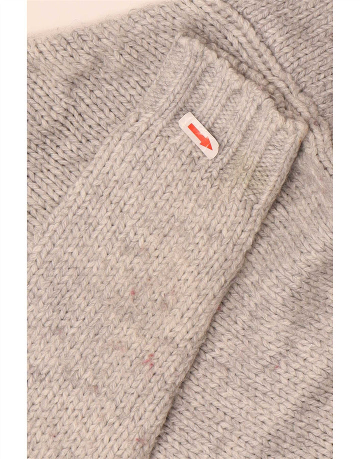 Marks & Spencer Suéter de Cuello Redondo de Gran tamaño para Mujer UK 10 Small Grey
