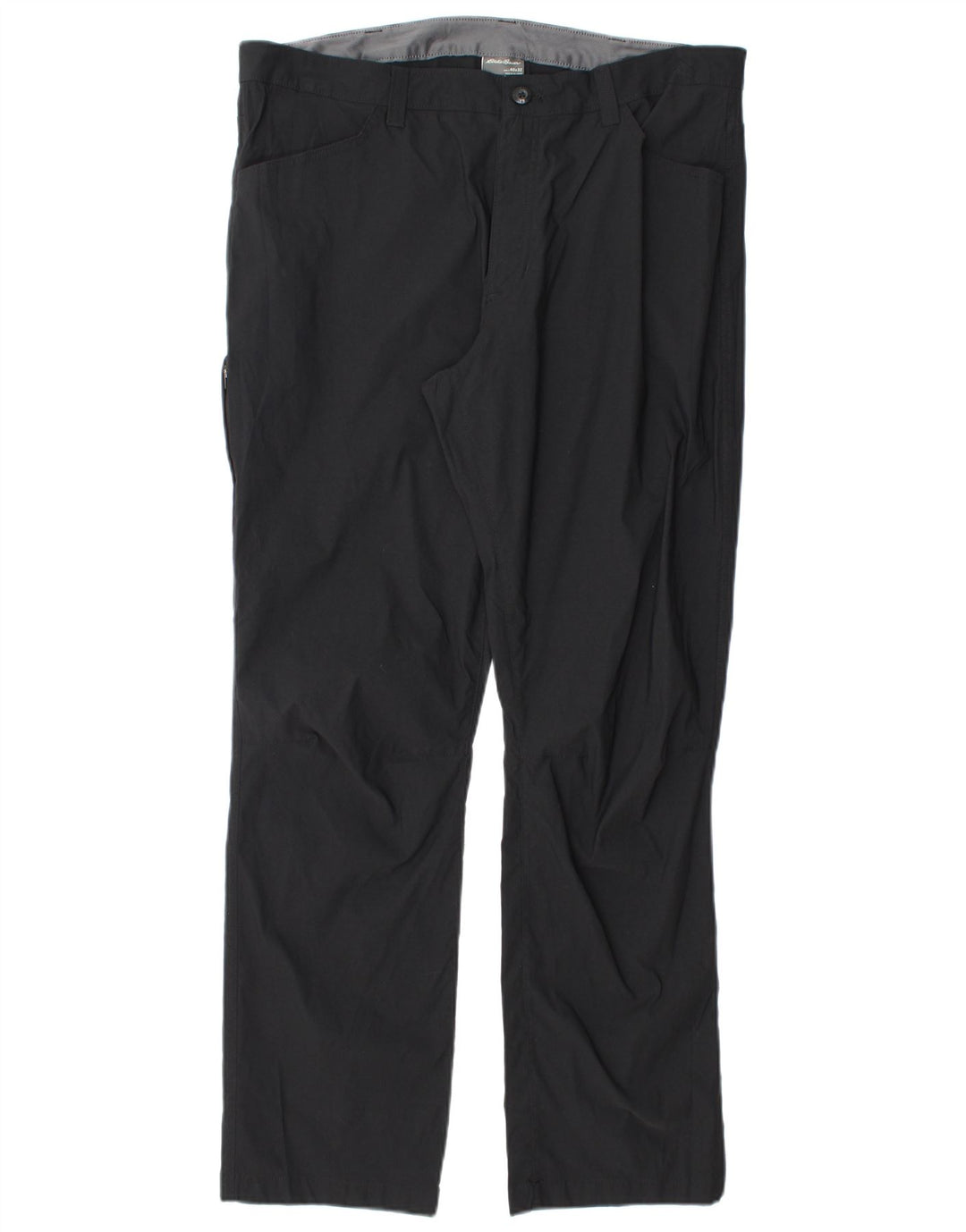 EDDIE BAUER Pantalón cargo recto para hombre W40 L32 Nylon negro