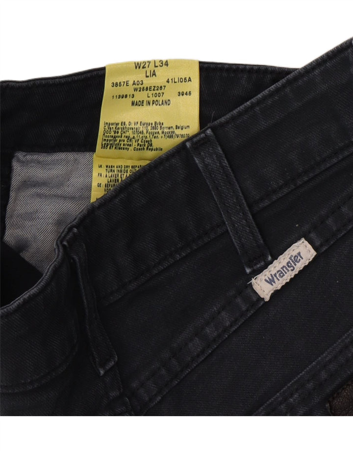 WRANGLER Womens Lia Slim Jeans W27 L34 Grey Cotton