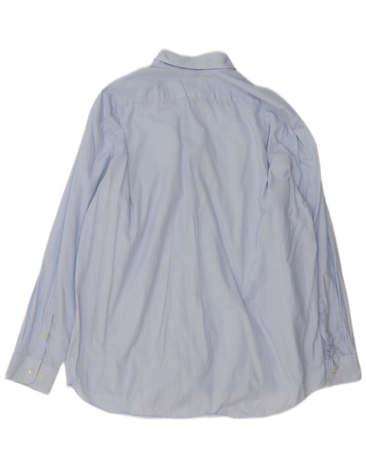 Camisa Lacoste Hombre Talla 43 Algodón Azul Grande