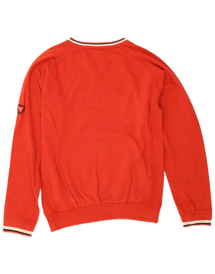 Puma Hombre Sudadera Gráfica Jumper Algodón Rojo Mediano