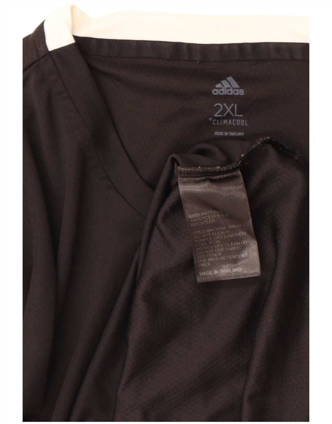 ADIDAS Camiseta Climacool para hombre Top 2XL Poliéster negro