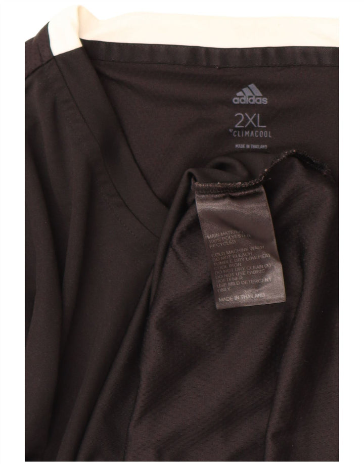ADIDAS Camiseta Climacool para hombre Top 2XL Poliéster negro