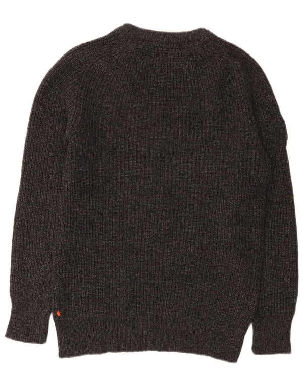 Superdry Jersey Con Cuello Barco Para Hombre De Lana Gris Grande