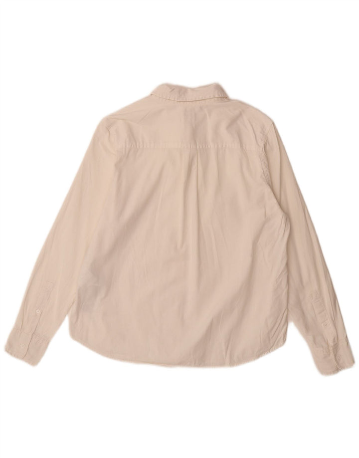Levi's Camisa Classic Fit para niño 14-15 años Small Blanco Algodón