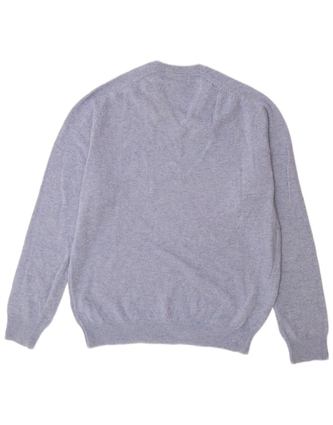 Marks & Spencer Jersey de corte estándar con cuello en V para hombre Azul medio