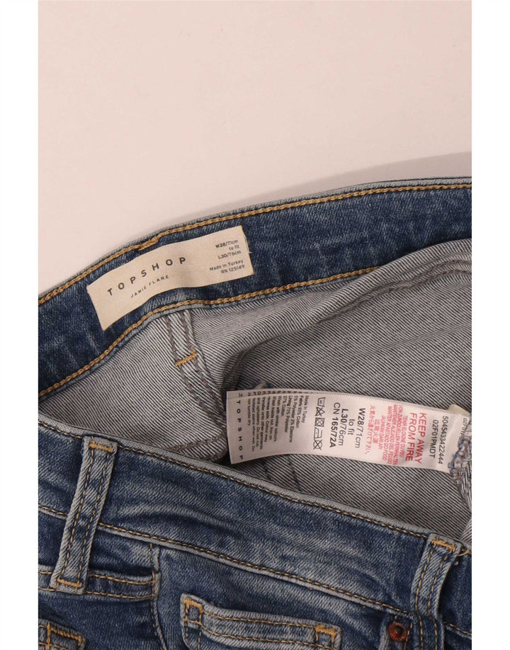 Vaqueros acampanados Jamie para mujer de Topshop W28 L30 Algodón azul