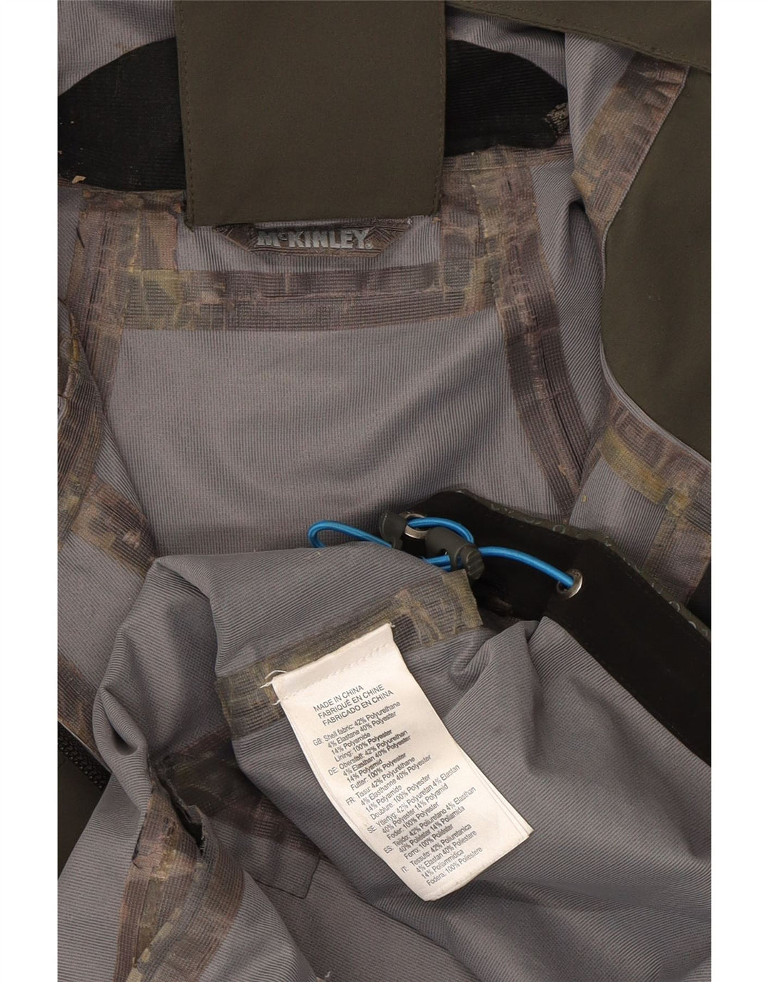 MC Kinley Chaqueta impermeable con capucha para hombre UK 38 Polietileno caqui mediano
