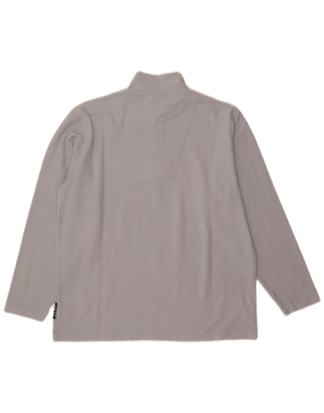 Asics Hombre Zip Neck Fleece Jumper Grande Gris Poliéster