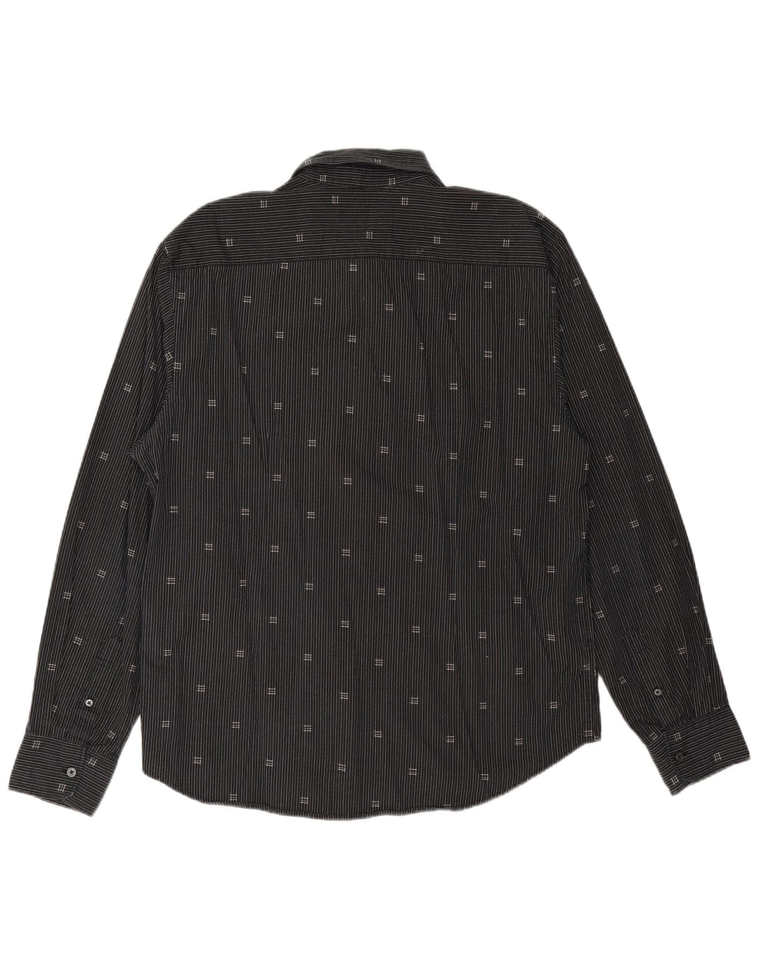 TOM TAILOR Camisa para hombre XL Algodón a rayas negras