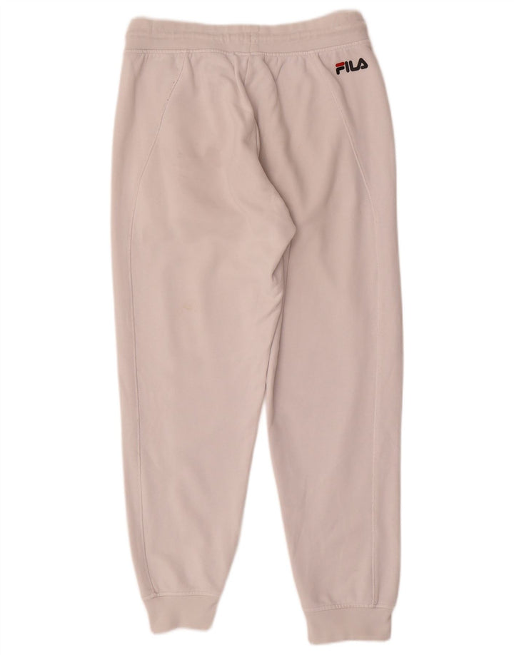 Fila Hombre Pantalones De Chándal Joggers Small Blanco Algodón