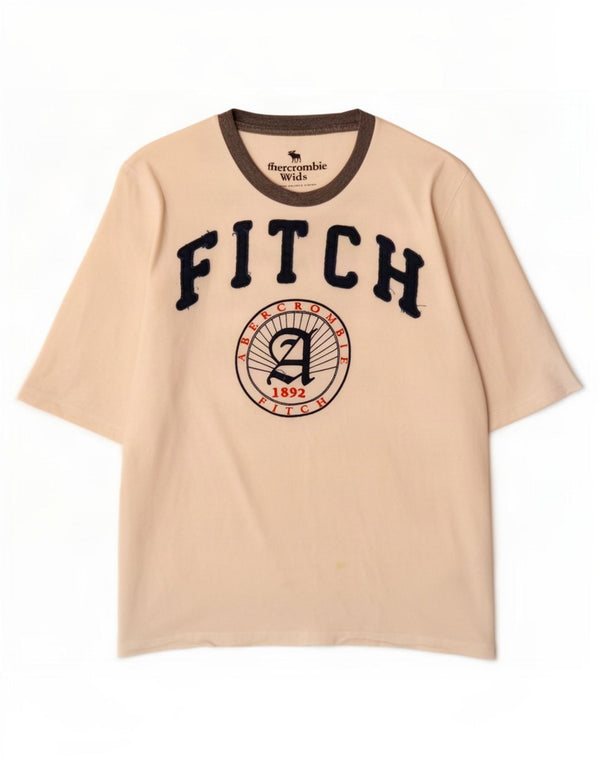 Abercrombie & Fitch Camiseta gráfica para niño 11-12 años Algodón blanco