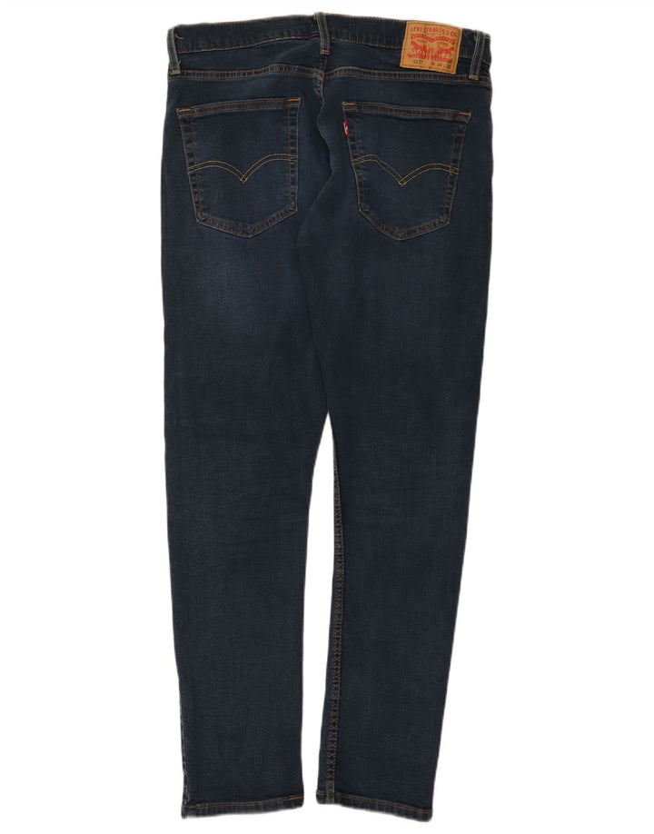 Levi's Hombre 512 Slim Tapered Jeans W36 L32 Algodón Azul Marino