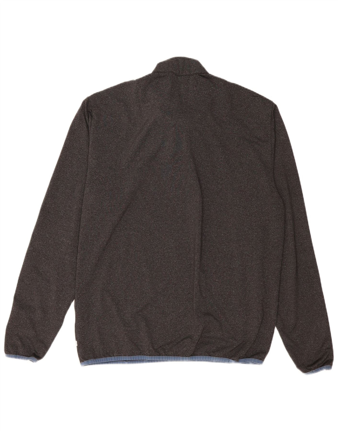 CALVIN KLEIN Top de chándal con cuello y cremallera para hombre XL Poliéster gris