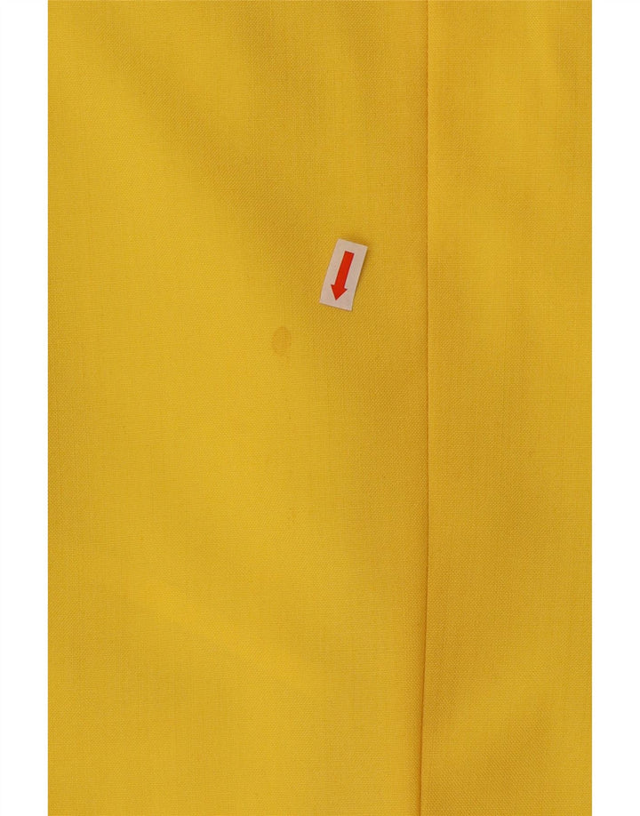 VINTAGE Chaqueta Blazer de 2 botones para hombre Reino Unido 40 Lana amarilla grande