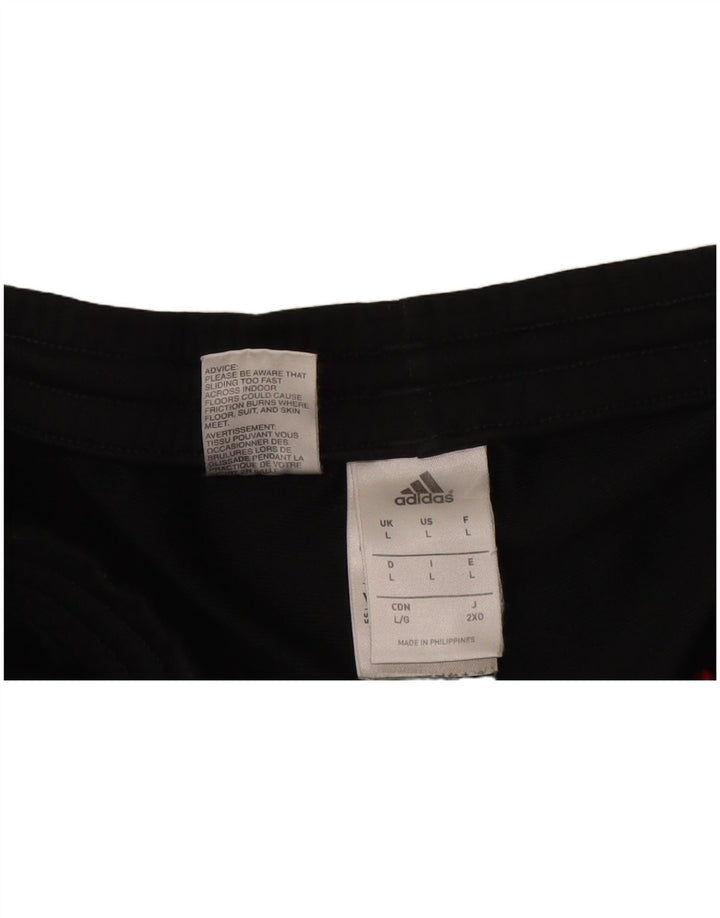 Adidas Hombre Pantalones De Chándal Joggers Grande Negro Poliéster