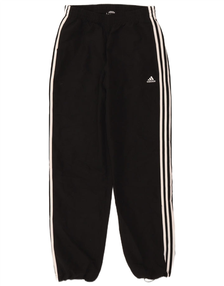 Adidas Hombre Climalite Chándal Pantalones Joggers Pequeño Poliéster Negro
