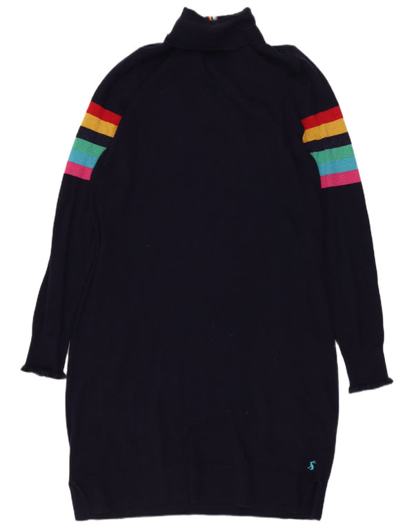 Joules Vestido tipo jersey para mujer Reino Unido 10 Pequeño Algodón a rayas azul marino