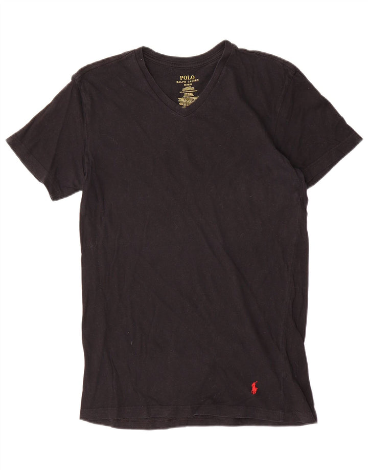 Ralph Lauren - Camiseta ajustada para hombre, talla mediana, algodón negro