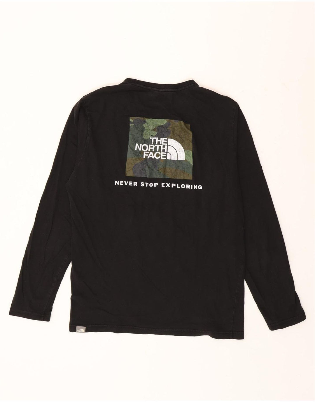 The North Face Hombre Gráfico Top Manga Larga Pequeño Negro