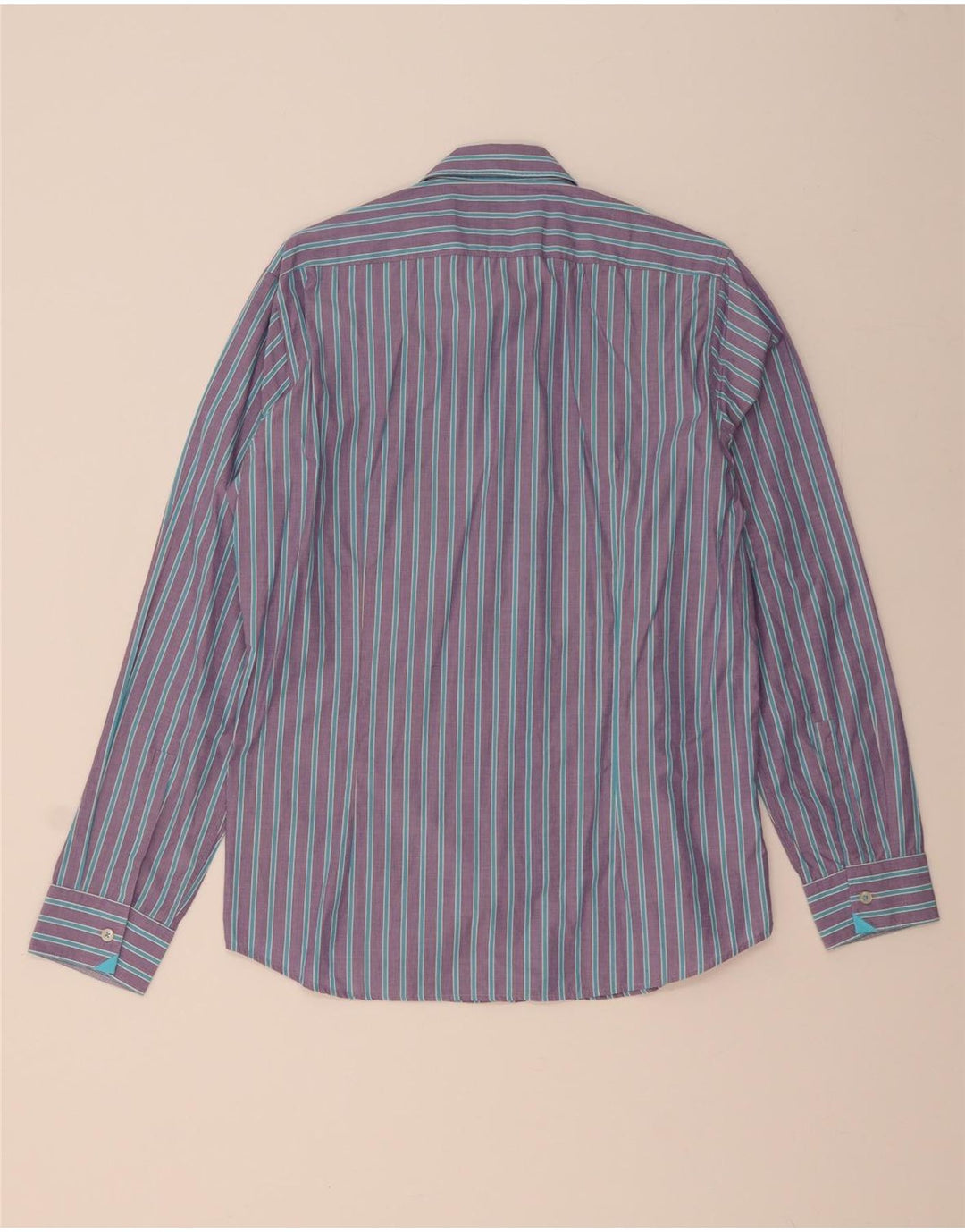 Camisa HUGO BOSS Hombre Regular Fit Algodón A Rayas Morado Medio