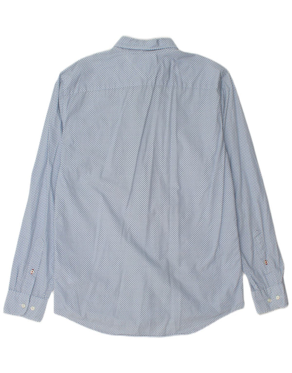 TOMMY HILFIGER Camisa Regular Fit De Algodón Con Motivos Azul Medio