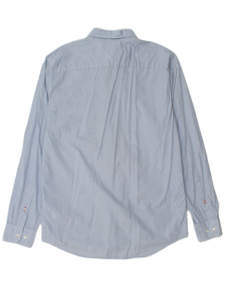 TOMMY HILFIGER Camisa Regular Fit De Algodón Con Motivos Azul Medio