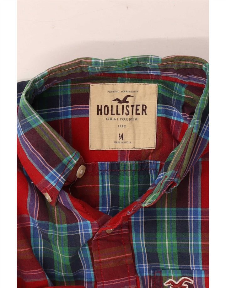 Camisa Hollister Hombre Cuadros Rojos Medianos