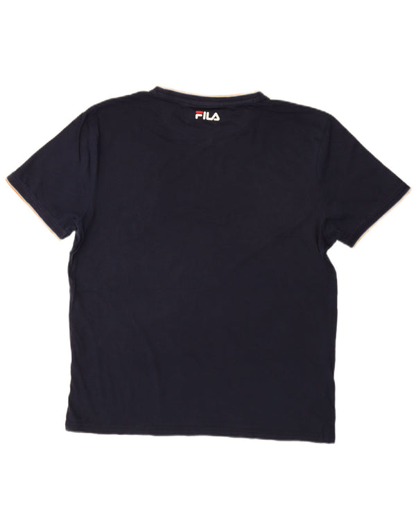 Fila - Camiseta para hombre, talla grande, azul marino