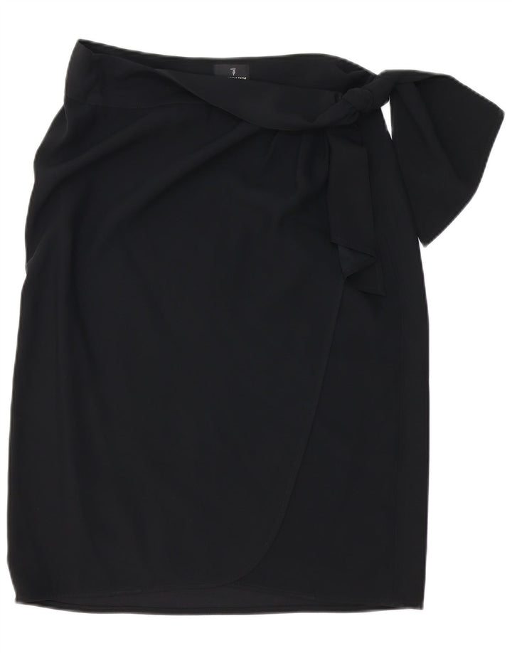 TRUSSARDI Falda cruzada para mujer W32 Grande Acetato negro