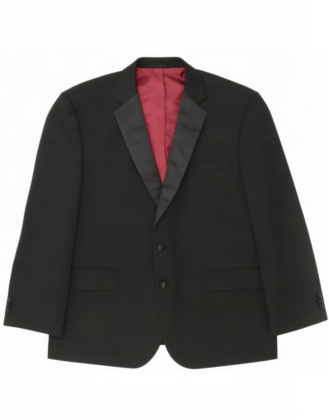 Marks & Spencer Chaqueta tipo blazer con 2 botones para hombre UK 48 2XL Poliéster negro