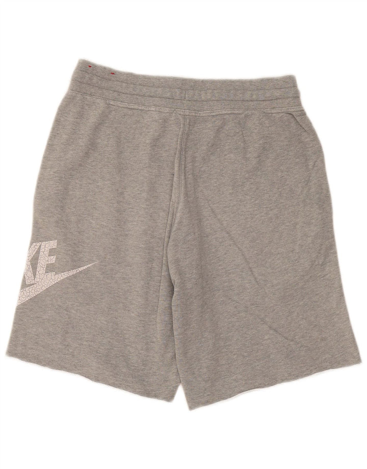 Pantalones cortos deportivos con gráficos para hombre Nike de algodón gris medio
