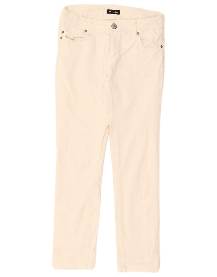 Vaqueros Massimo Dutti Mujer Slim W28 L27 Blanco