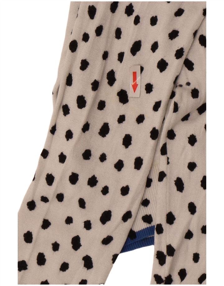 Marks & Spencer - Cárdigan para mujer, talla 10, viscosa con lunares blancos pequeños