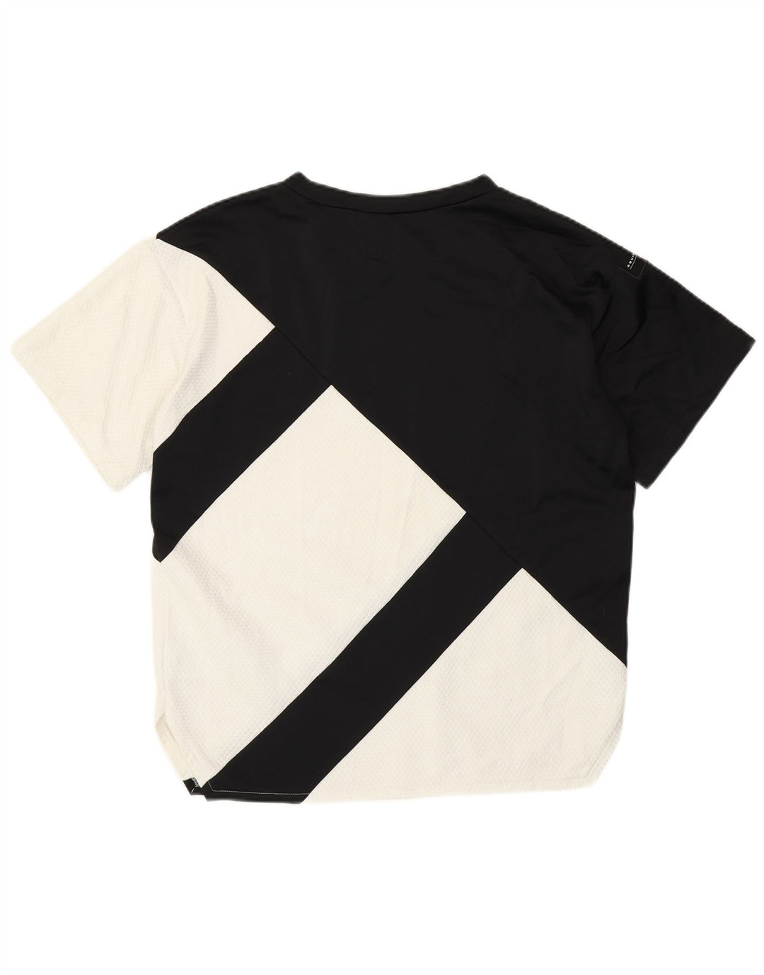 ADIDAS Camiseta para mujer Top UK 40 Mediano Negro Colorblock Poliéster