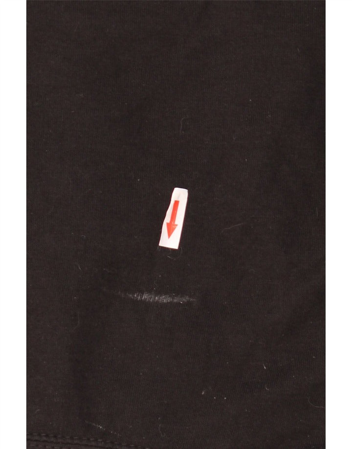 ZARA Mujer Crop Sudadera Oversize Jersey UK 10 Small Negro