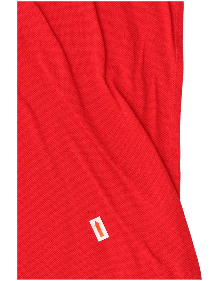 Harmont & Blaine Polo para hombre grande de algodón rojo